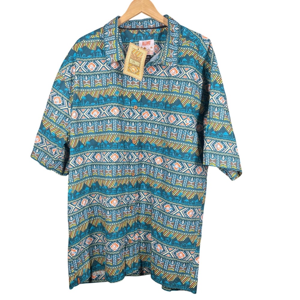 Blizzard Entertainment Men's 4XL HawaiianShirt Button Up